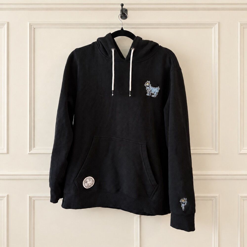 {GOAT USA} black pullover hoodie, S